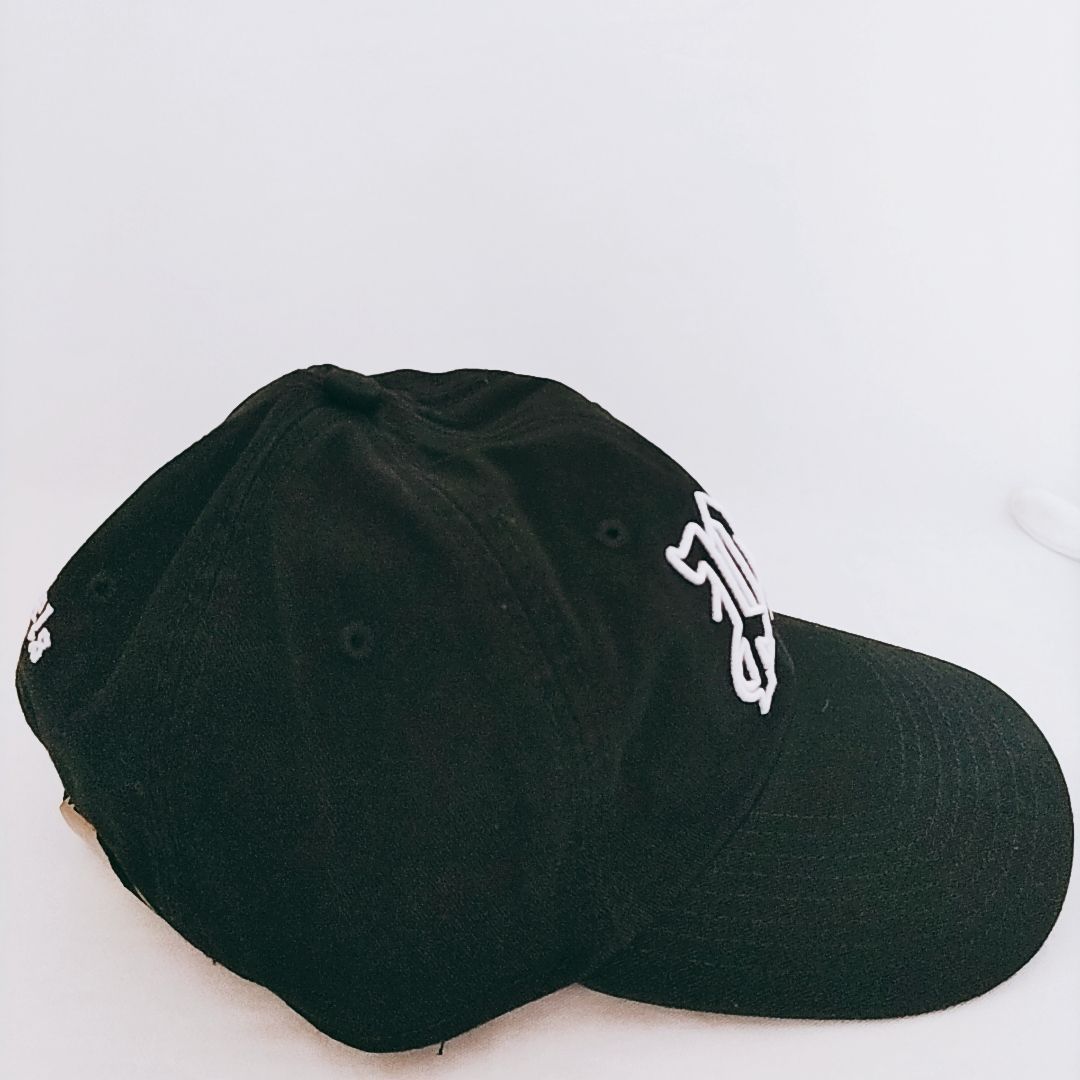 新品未使用】Palm Angels モノグラム キャップ 帽子 ブラック パーム 