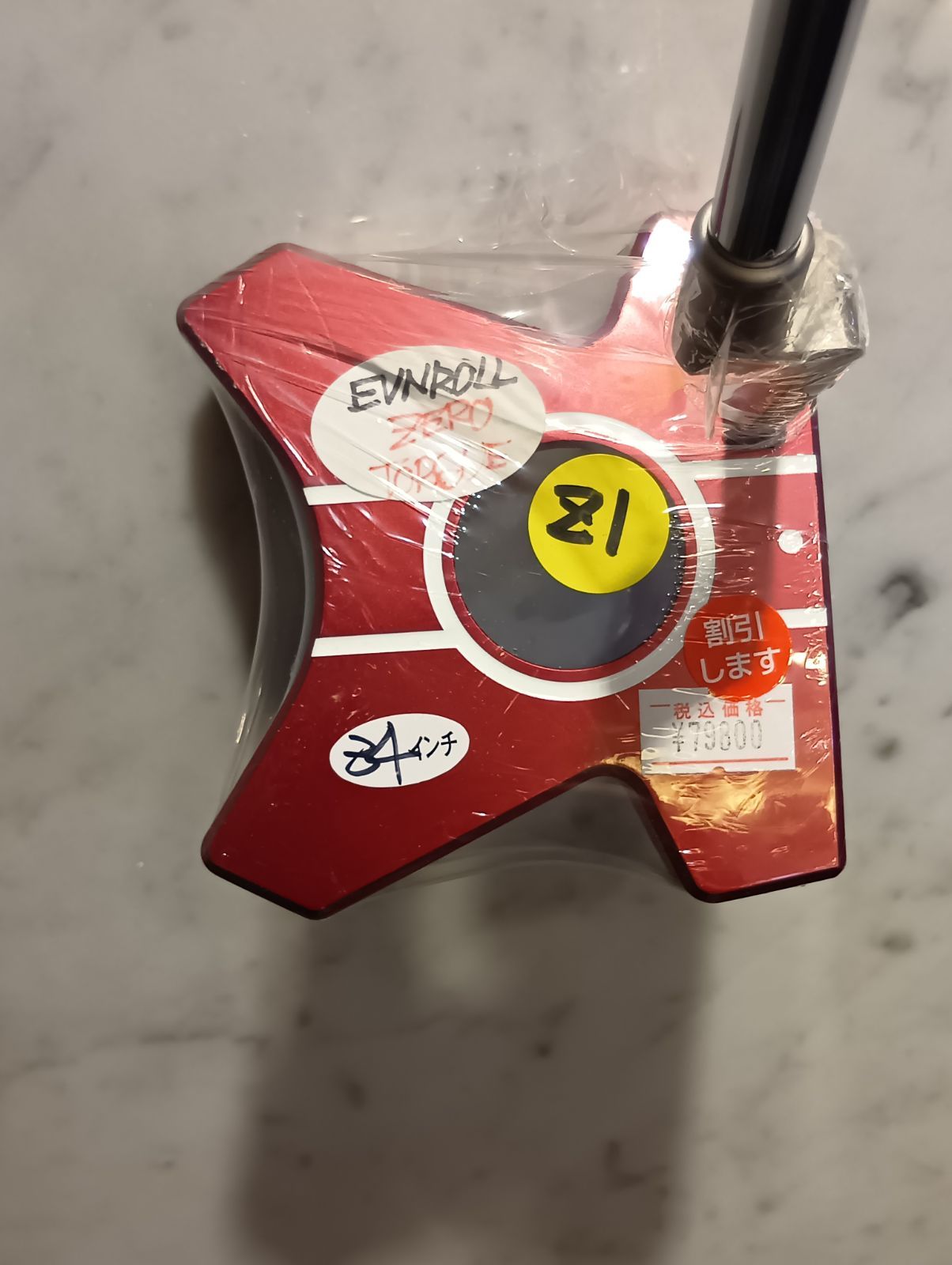 Pt ♥ イーブンロール 38 Tour Spec ZERO Z1 パター 中尺 メンズ 右用 34インチ|Red USA直輸入品 新橋店