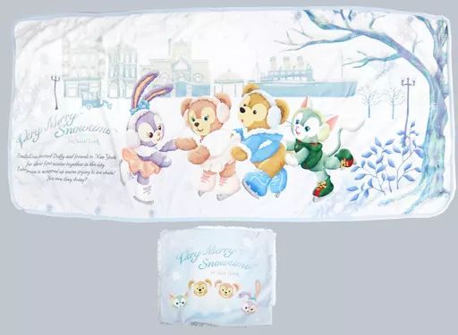 ダッフィー アイススケート ブランケット 中古】ブランケット 集合 ブランケット 「Duffy and Friends