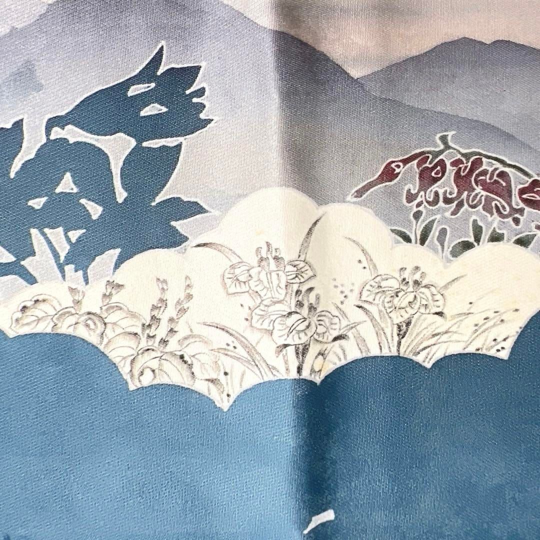 大脇一心　辻ヶ花模様　風景模様　遠山　花影　袋帯　着物　054a d 大脇一心 辻ヶ花模様 風景模様 遠山 花影 袋帯 着物 054a d