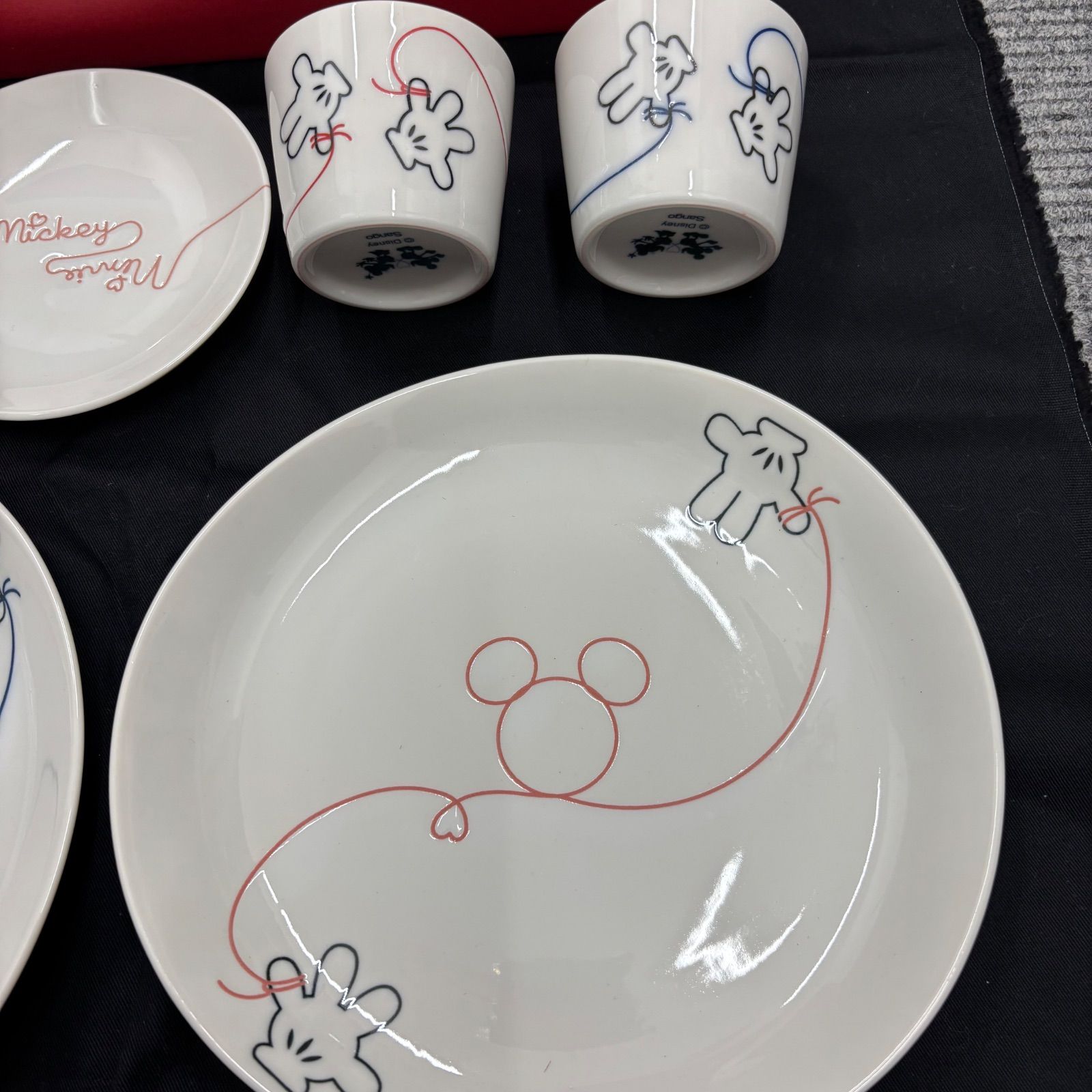 新品 ディズニー ペアお食事セット 食器 お皿 ミッキー ミニー セット 