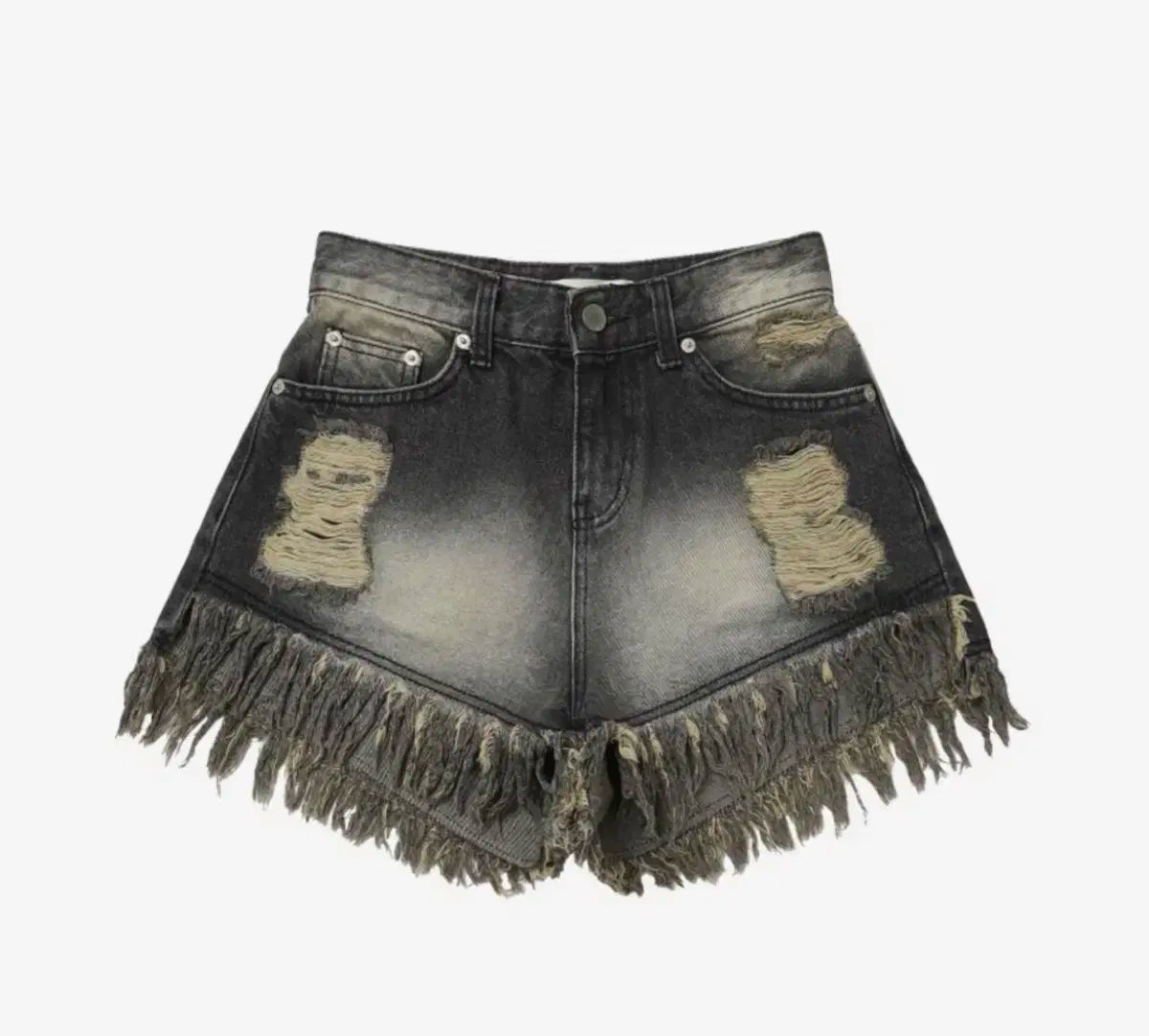 BOHEMSEO ボヘミアンソウル ダメージ ウォッシュショーツ グレー M