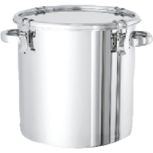 日東 ステンレスタンク テーパー付キャッチクリップ式密閉タンク フタ付 ３６Ｌ