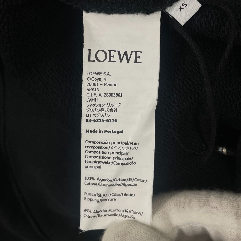 LOEWE ロエベ 品番 1725991 pump cotton hoodie スウェット