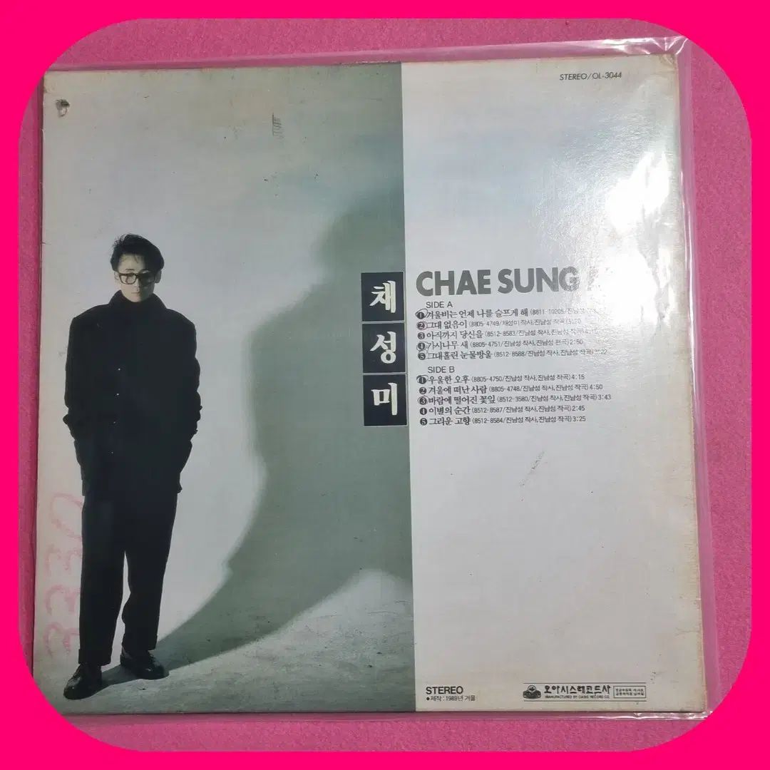 チェ ソンミ 冬の雨 毎回 私に 私を悲しませて LP NM -