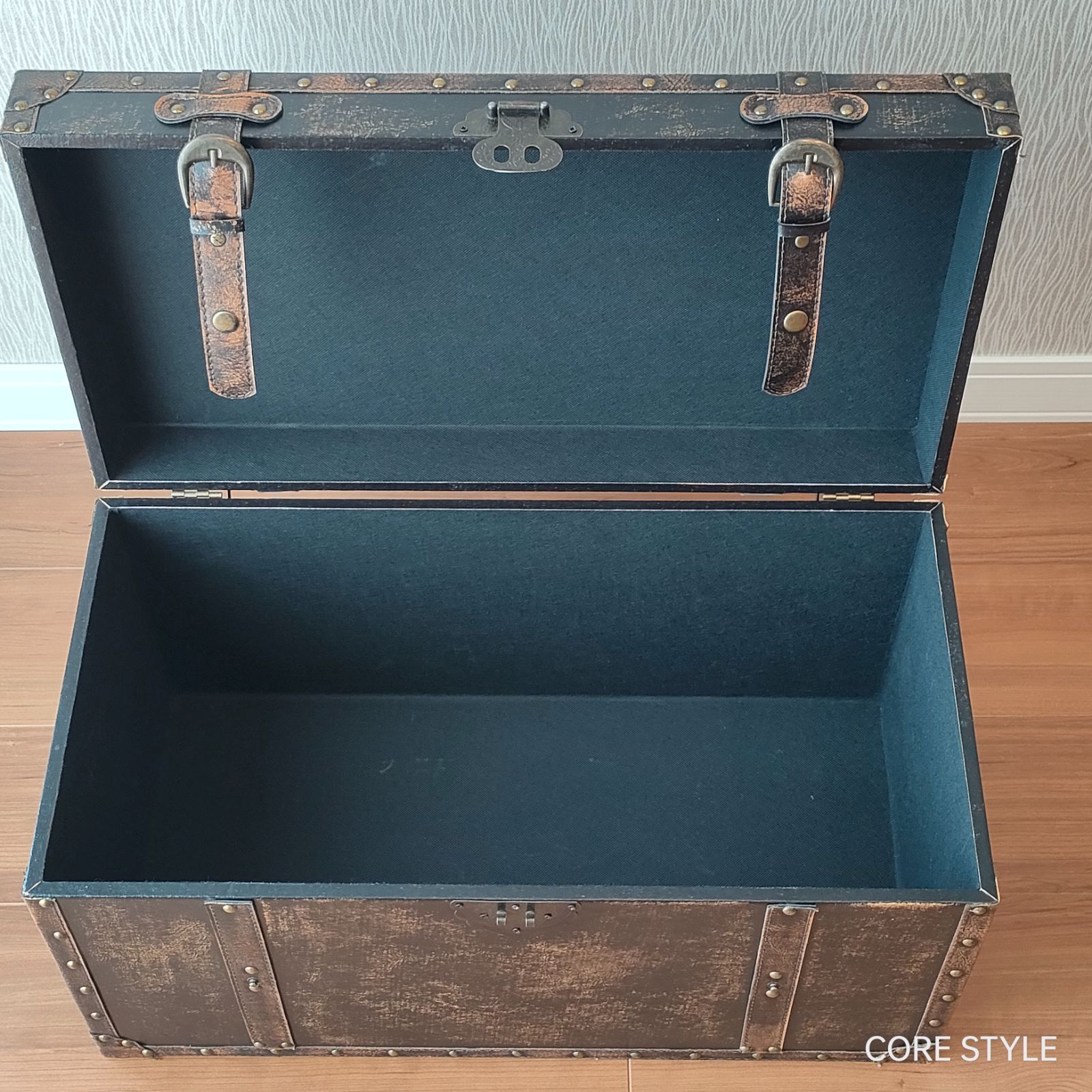 ヴィンテージボックス 収納ケース レザー調 トランク A631 - メルカリ
