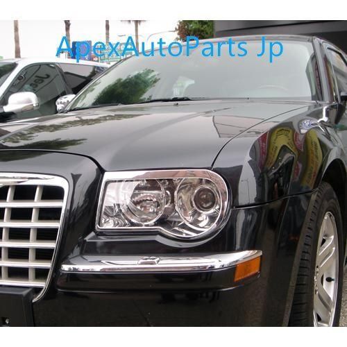 クライスラー 300C 2004-2010年式用 フロントヘッドライトカバー ヘッドランプ クリアランプカバー ランプハウジング ランプレンズ 車用パ