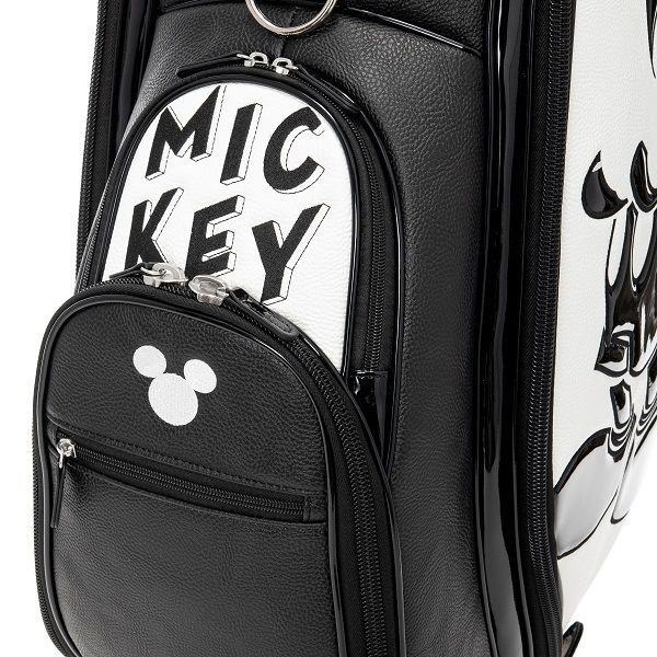 ディズニー キャディバッグ MONOCHROME MICKEY GOLF CADDIE BAG