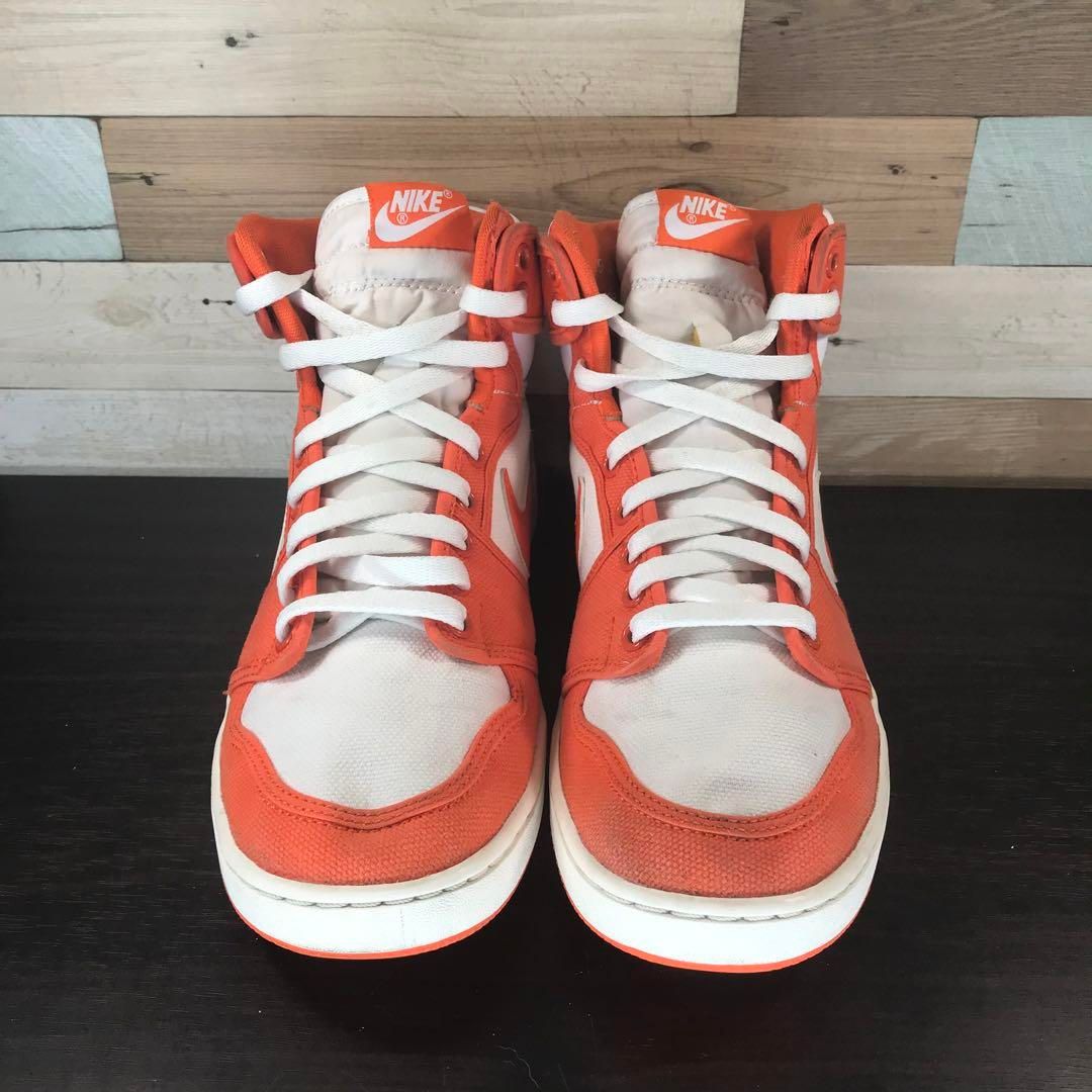 NIKE AIR JORDAN 1 エア ジョーダン 1 ノックアウト オレンジ ホワイト 