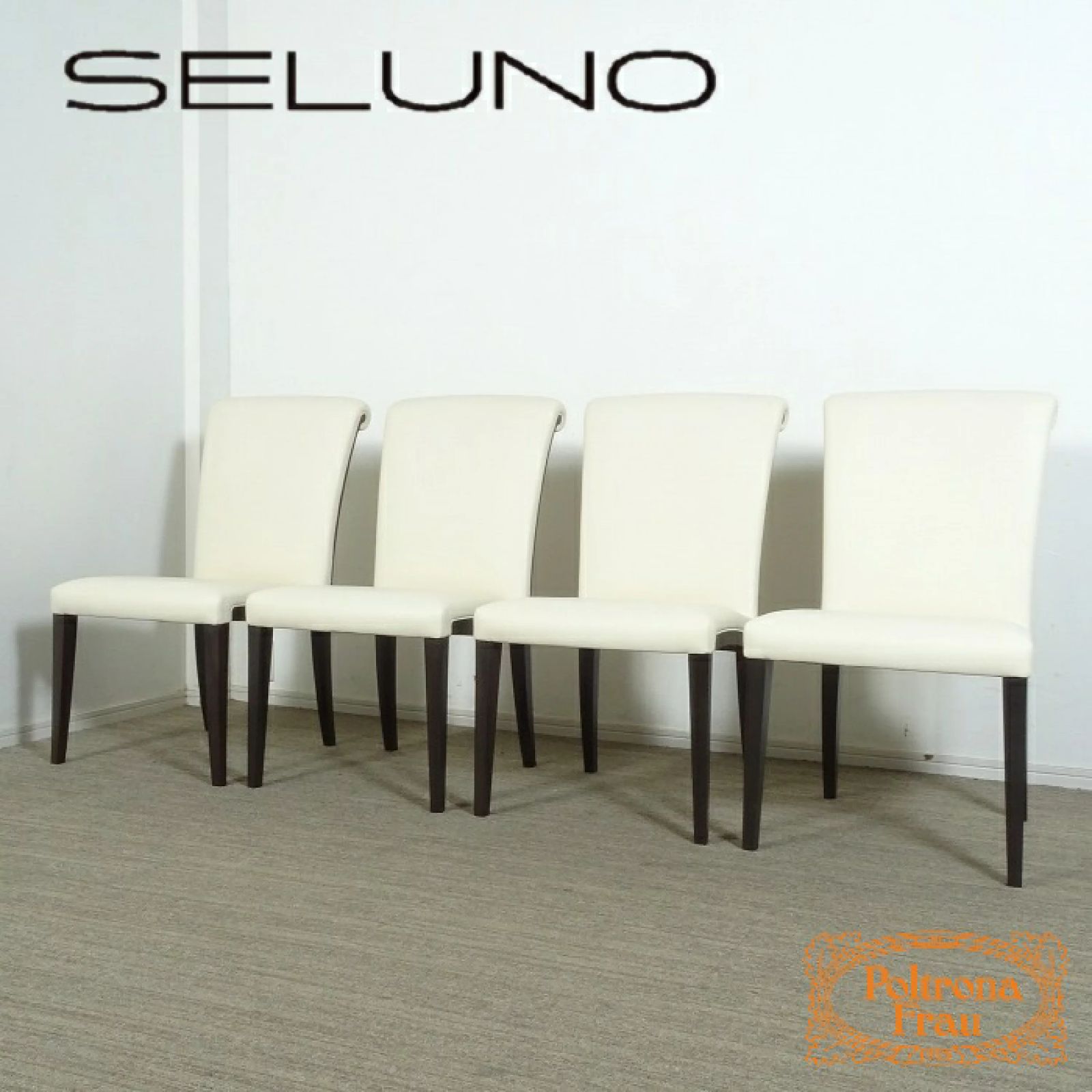 ポルトローナフラウ ダイニングチェア 4脚セット