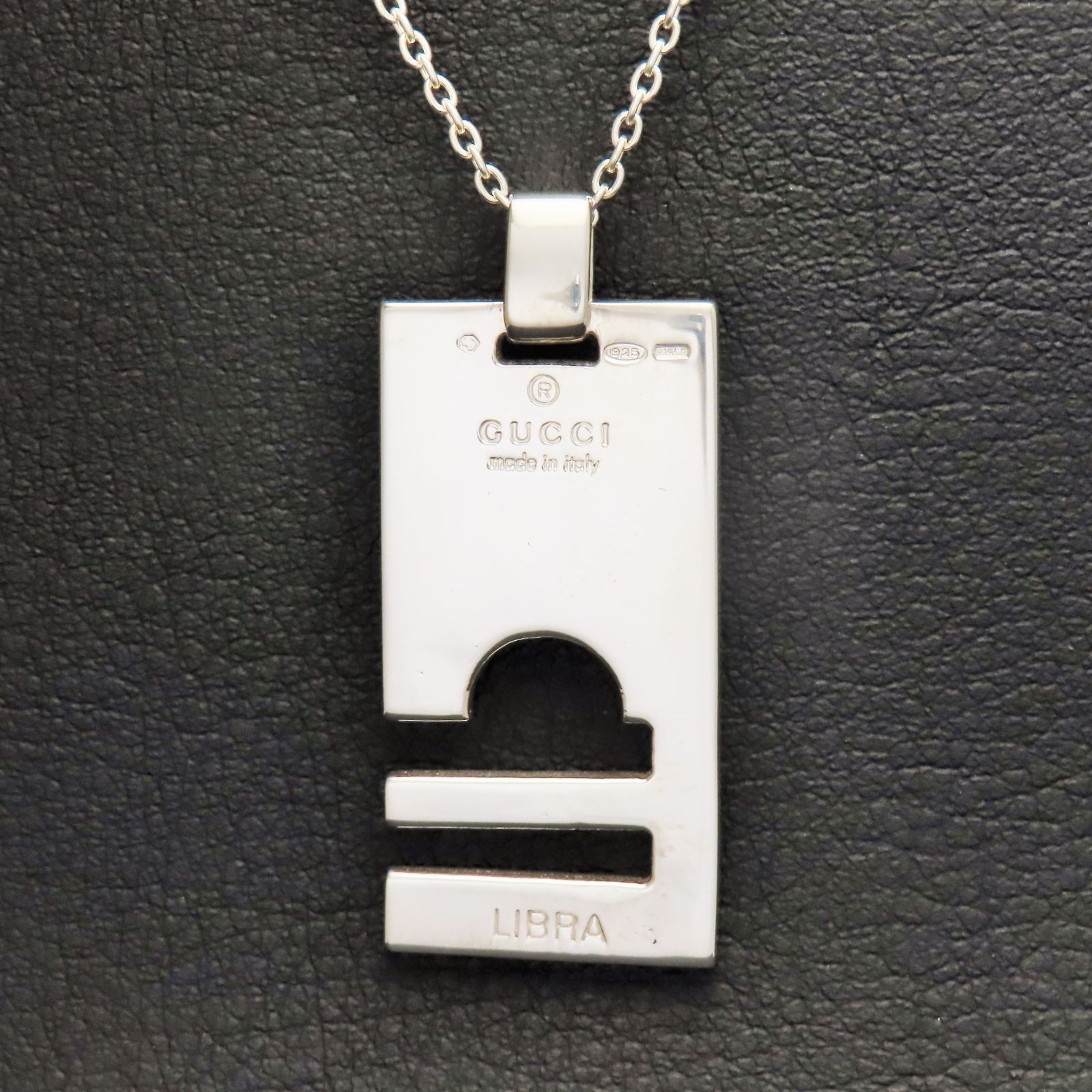 【GUCCI】 ネックレス LIBRA 天秤座 シルバー 925 新品同様 美品 GUCCI LIBRA グッチ てんびん座 天秤座 ネックレス