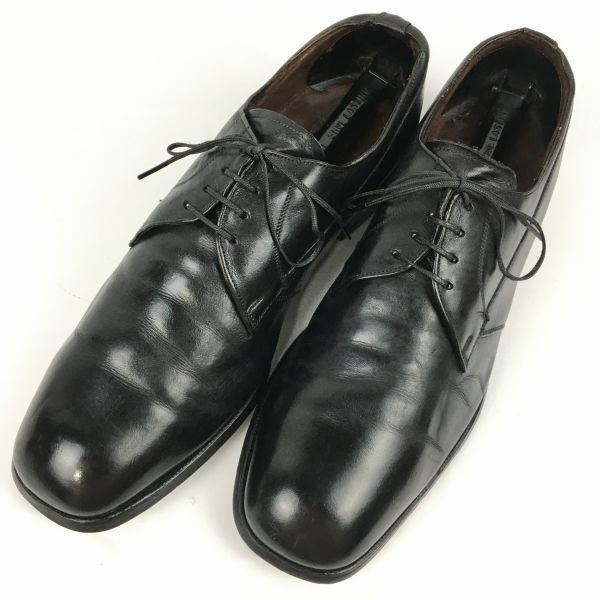 80s以前 Vintageタグ　FLORSHEIM/フローシャイム　プレーントゥ/ビジネスシューズ〈黒/BLACK/ブラック〉　サイズ9D/26.0-26.5-27.0程度/men's 管NO.ZB-215 80s以前 Vintageタグ FLORSHEIM/フローシャイム プレーントゥ/ビジネス