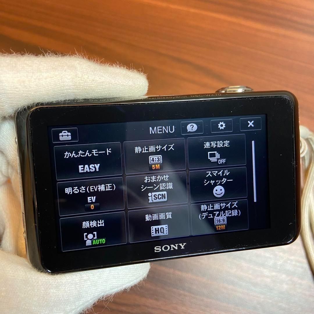 SONY Cyber-shot DSC-WX70 デジカメ ほぼ新品 3798 - メルカリ