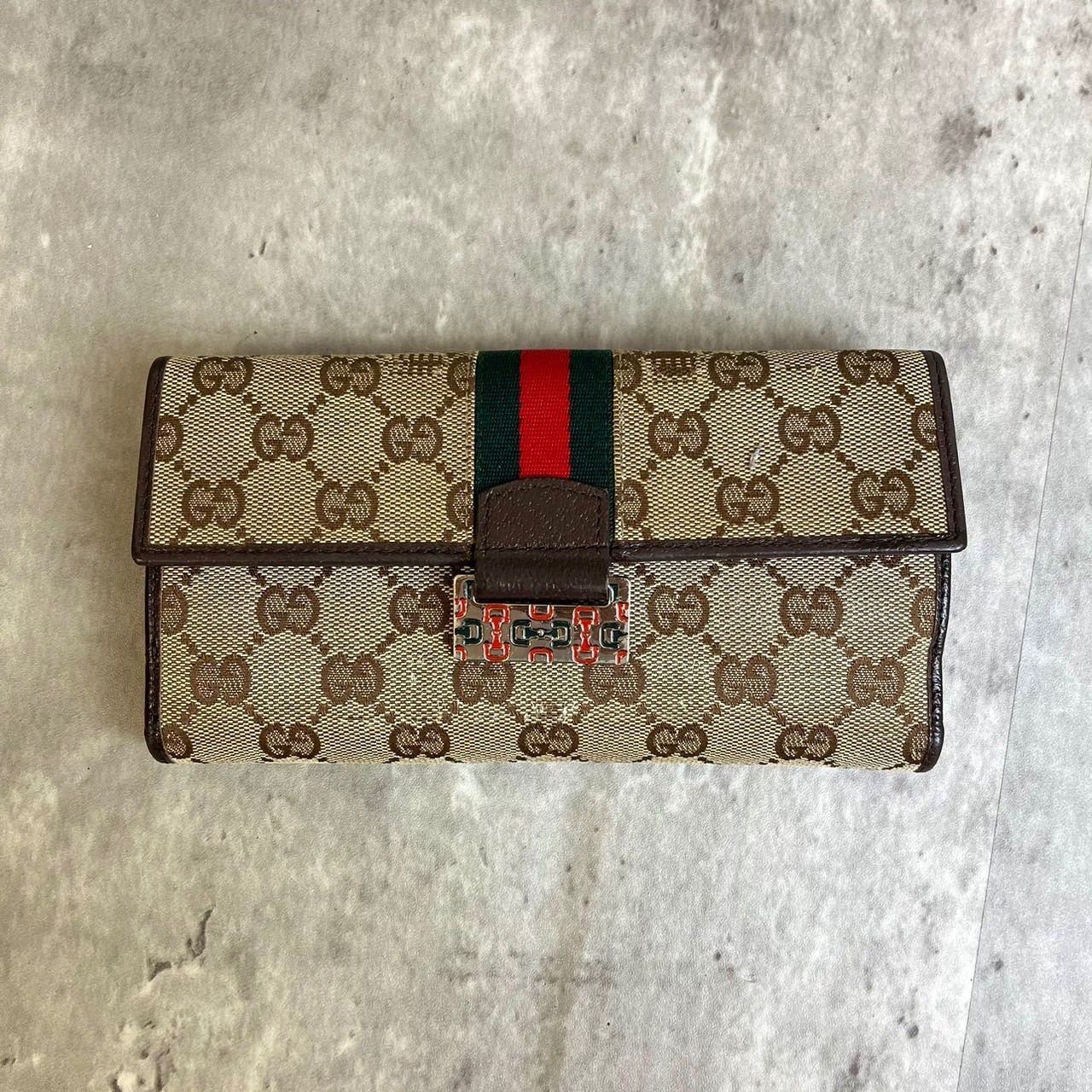 GUCCI Wホックハスラービット財布 ゴールド 【公式通販】