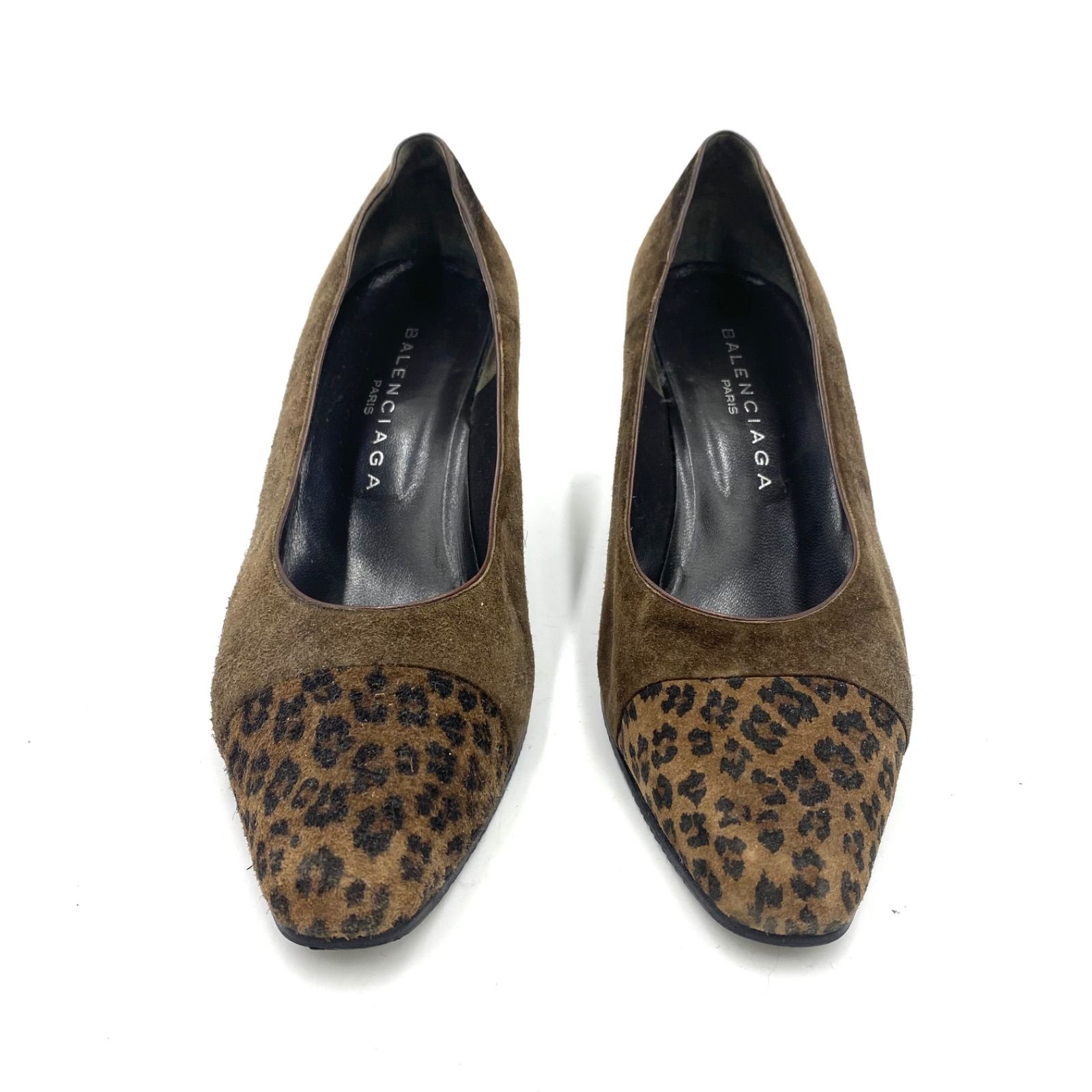 BALENCIAGA バレンシアガ ハイヒール パンプス ミュール サンダル スエード スウェード ダークブラウン系 361|2