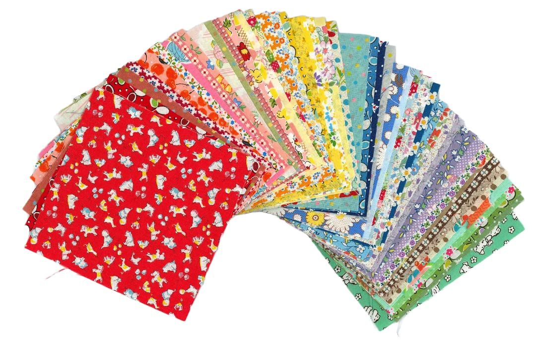 【人気商品】【New】 柴田明美Vazz House(Shibata Akemi Vazz House) プリント生地50枚セット(12cm角)サーティーズ風 柴田明美コーディネート