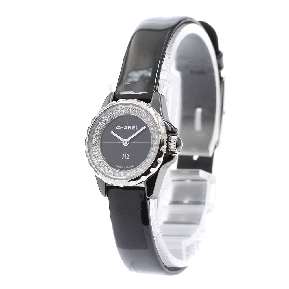 シャネル CHANEL H4663 J12 XS ダイヤ クォーツ レディース美品_901490  