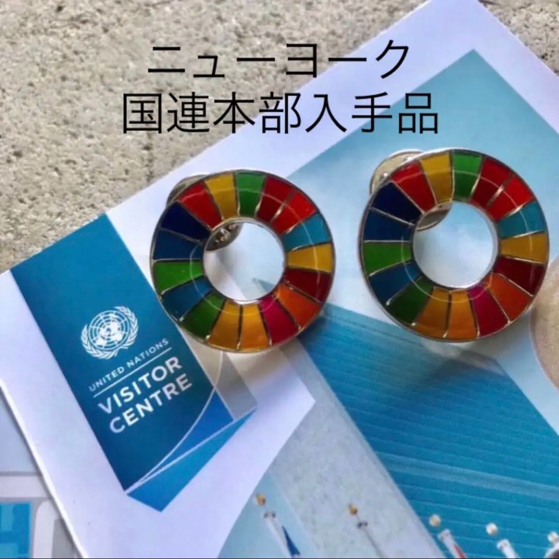 【国連本部純正品】10点　SDGs  ピンバッジ　【新品未使用】 国連本部正規品 SDGs フラッグピンバッジ 新品未使用 - メルカリ