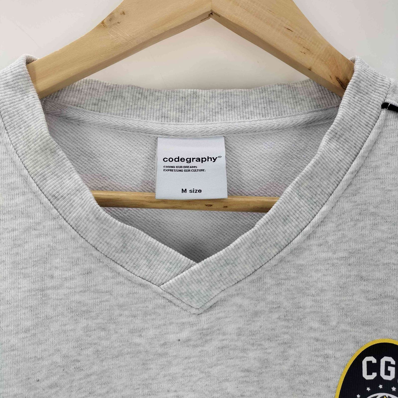 codegraphy 24H Track V-neck Sweatshirt | HARDWOODANDHOLLYWOOD.COM