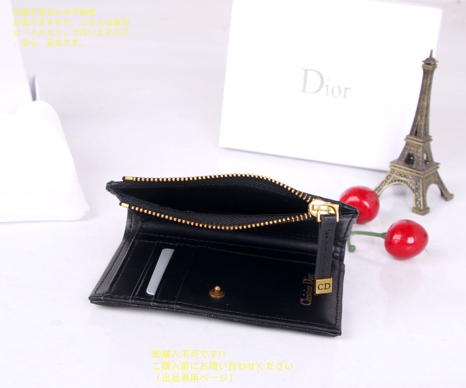 値下げ不可 クリスチャンDior 折財布レザー クリスチャンディオール 未使用品】最終値下げ Christian Dior クリスチャンディオール
