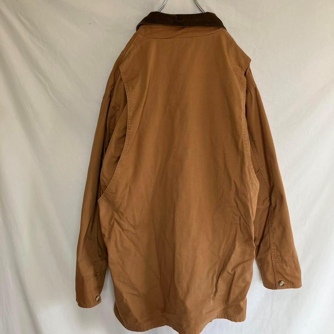 古着 SADDLEBRED ダック地 コート 裏地チェック ベージュ L KANDAIZUMI_COM