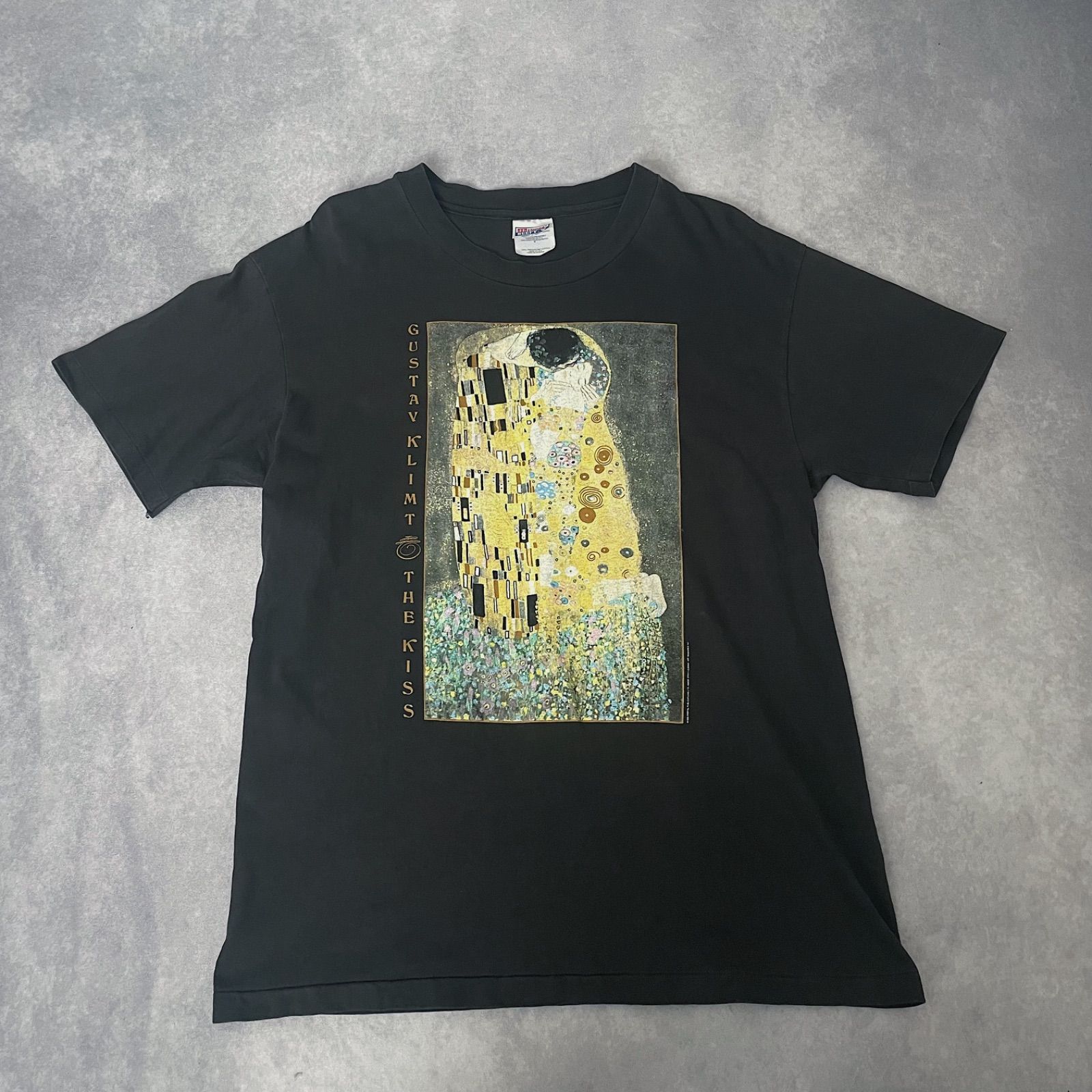 90s Tシャツ クリムト Klimt 接吻 アート art ヴィンテージ 古着 