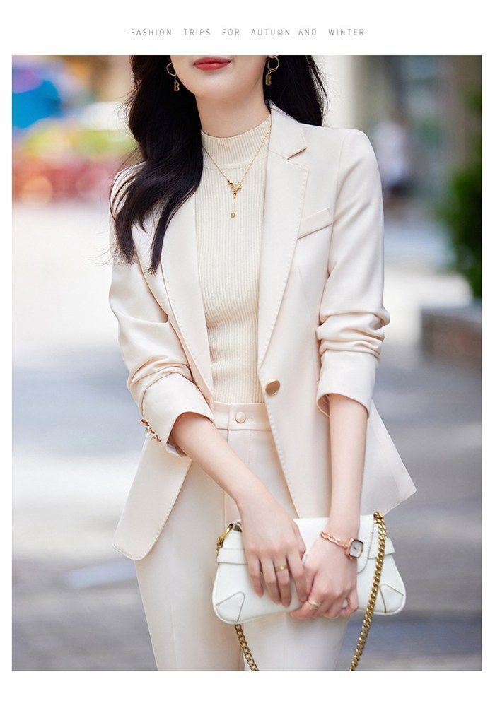 スーツ レディース 上下セットアップ 長袖 ジャケット ロングパンツ 2点セット フォーマルスーツ パンツスーツ 無地 ボトムス シンプル カジュアル おしゃれ 普段着 通勤OL オフィス 面接 就活 セレモニー お洒落 着痩せ mcnx15 WWW_NOITHATQUANGTHANH_NET