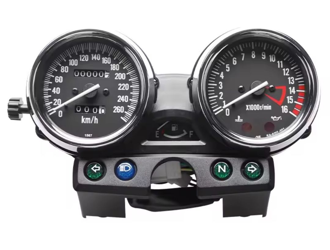 Kawasaki ZRX400 750 250 1100 用メーターユニット 260km|h カワサキ スピードメーター タコメーター オートバイ バイク