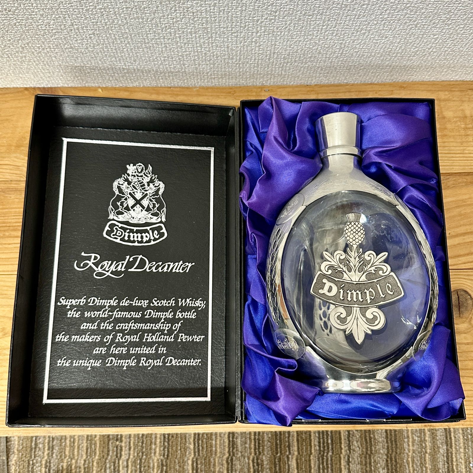 Dimple ROYALDECANTER ディンプル ロイヤル デキャンタ スコッチ ウイスキー空瓶！ - メルカリ