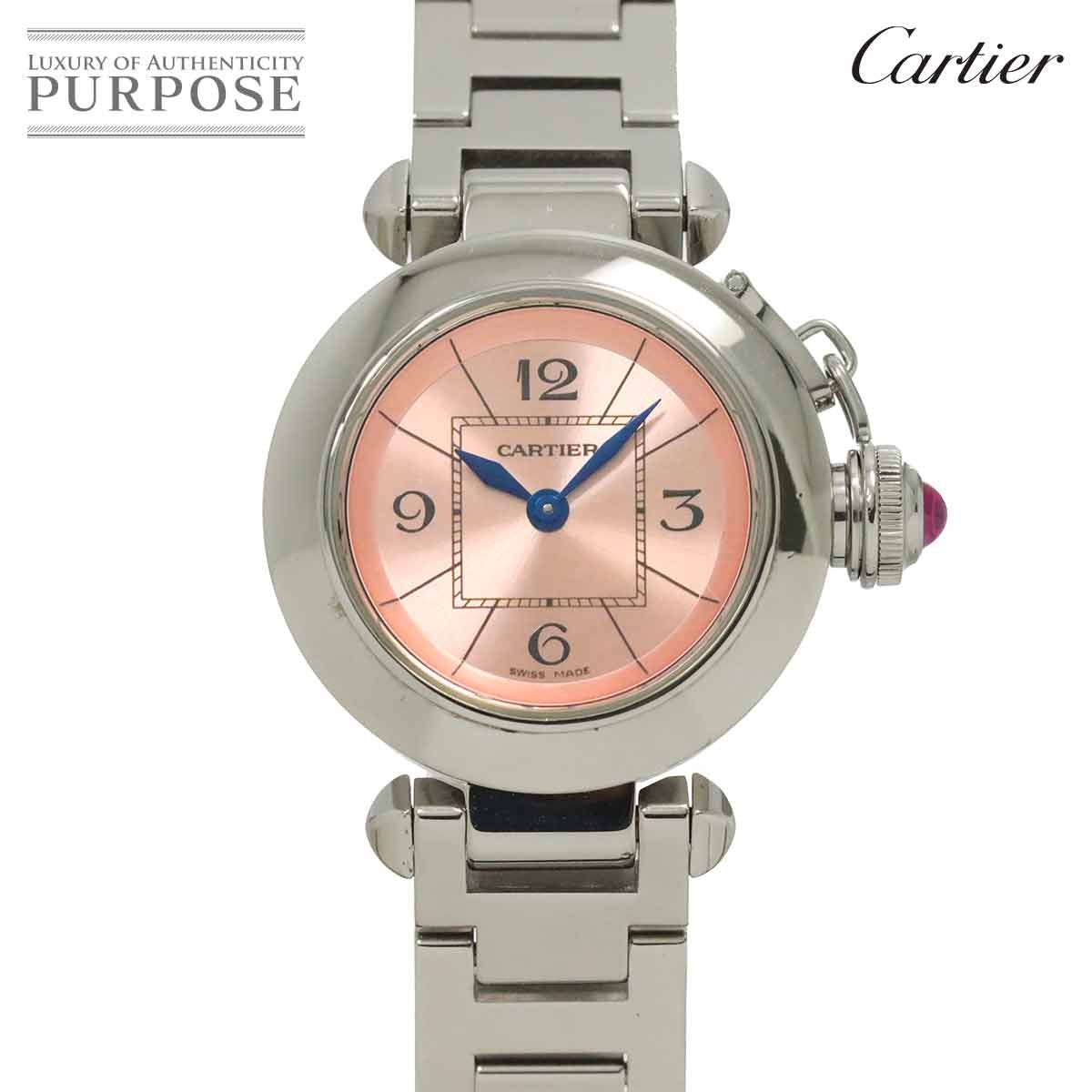 カルティエ Cartier ミスパシャ W3140008 レディース 腕時計 ピンク クォーツ ウォッチ Miss Pasha 90290662
