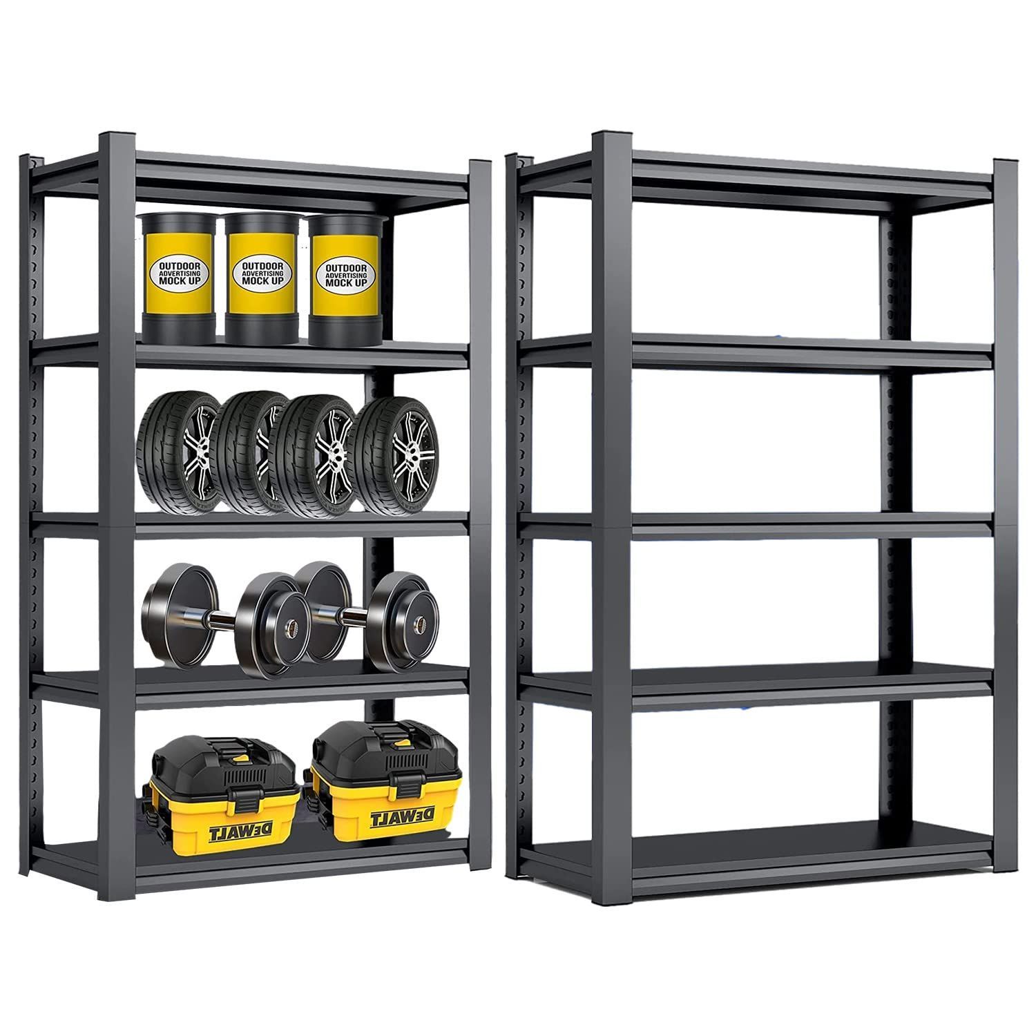 スチールラック本体 高耐荷重収納棚 メタルラック 組立簡単 高さ調整可能 Amazon｜スチールラック本体 高耐荷重収納棚 倉庫 ガレージ メタル