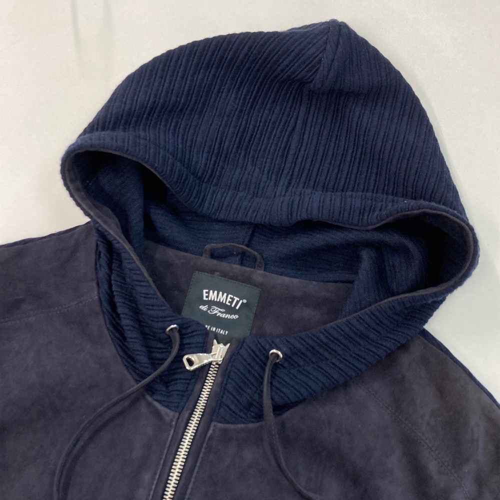 着用数回　VALSTAR スエードレザージャケット ネイビー 48 エンメティ valstar_007_23.jpg