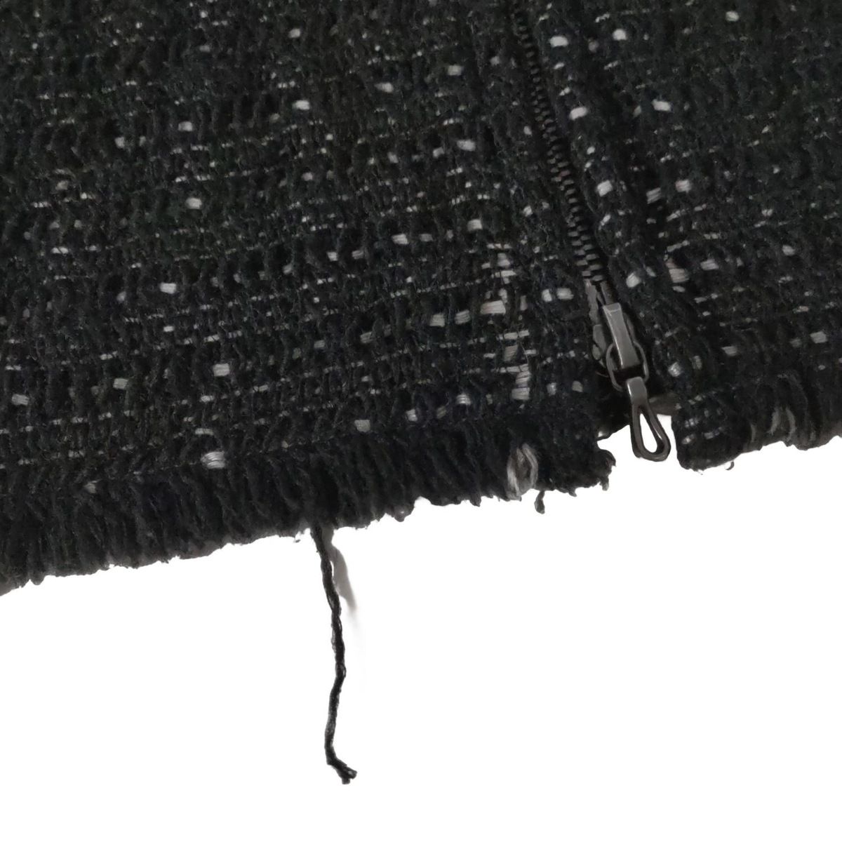 黒×アイボリー 長袖