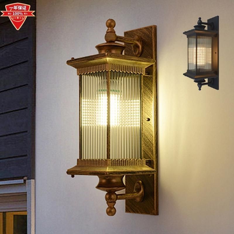玄関照明 壁掛け 照明 照明器具 ブラケットライト レトロ 庭園灯 ウォールライト 外灯 防水 ポーチライト 壁掛けライト アンティーク風 門灯 屋外 1灯 バッグ・小物・ブランド雑貨 ブラケットライト 屋外 ポーチライト
