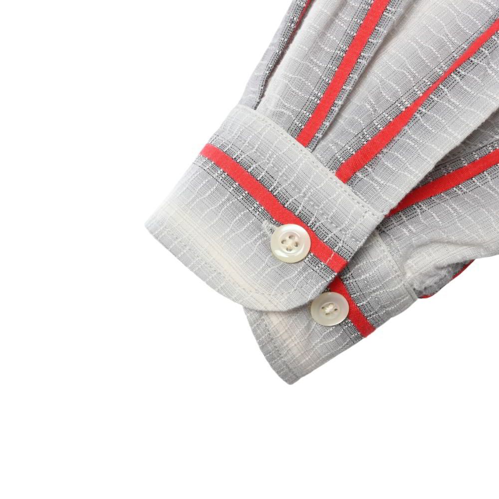 COOTIE ストライプ コットン オープンカラーシャツ - メルカリ