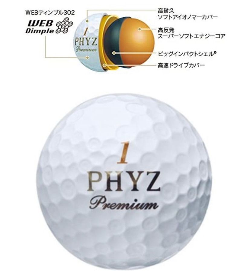 PHYZ プレミアム　ゴルフボール　2ダース