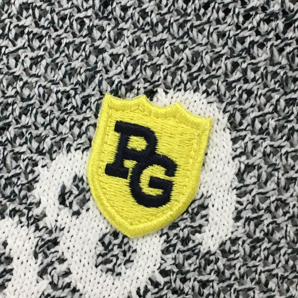 5459極美品パーリーゲイツ ニットパンツ バッグロゴ PGGネイビー 【超