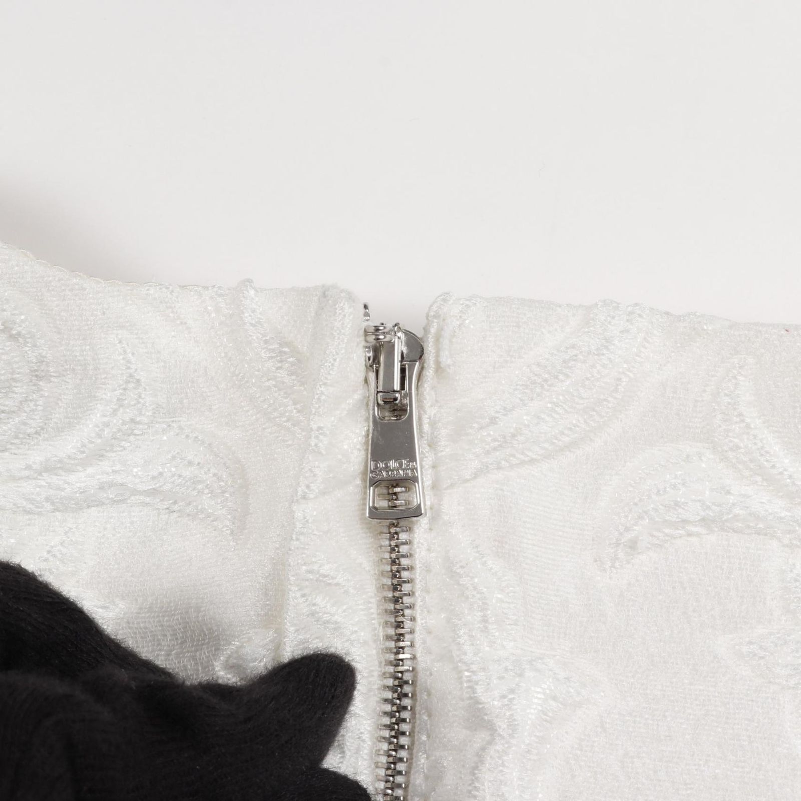 Dolce & Gabbana ホワイトワンピース Calf-length dress with corset detailing in White for Women