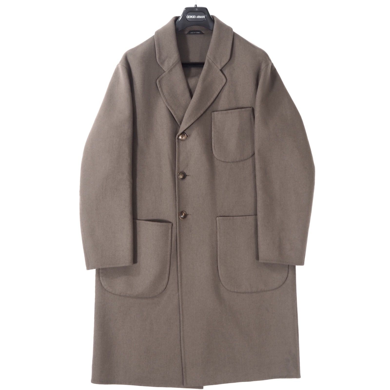 ✨美品✨カシミヤ100%✨ジョルジオアルマーニ❣️チェスターコート　S　ピンク Celes (セレス) | Giorgio Armani - Code Cashmere(ジョルジオ