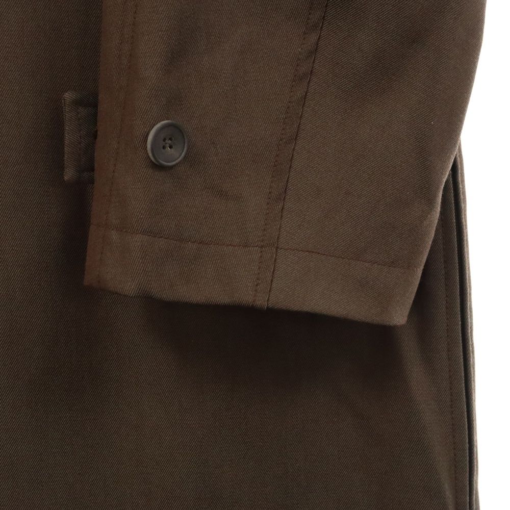 MAISON SPECIAL (メゾンスペシャル ) Prime-Over Wool Chambray Balmachan Coat プライムオーバー ウール シャンブレー バルマカーン ロングコート グレー 11232161214