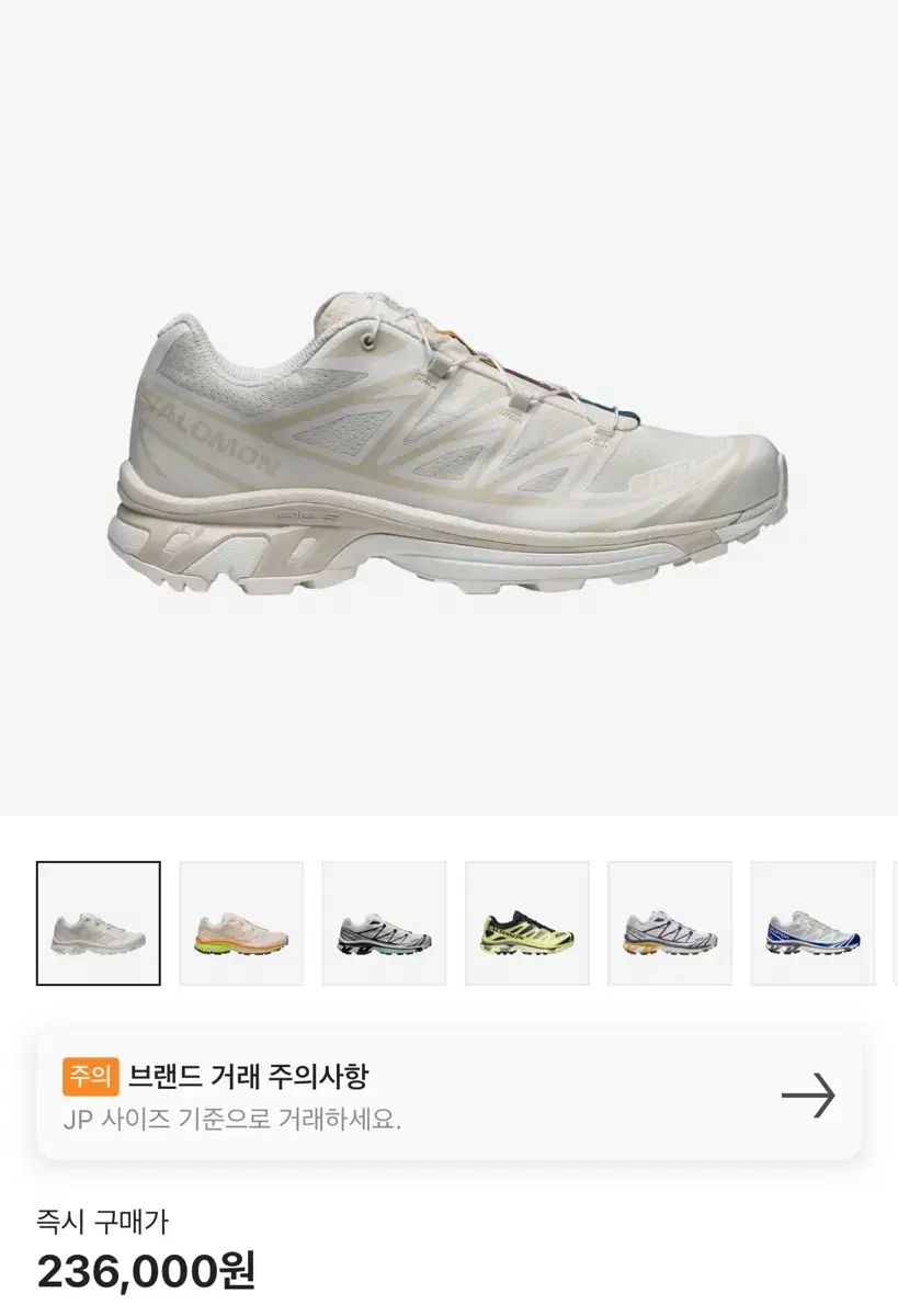 SALOMON サロモン XT ー 6 バニラ アイス アーモンド ミルク