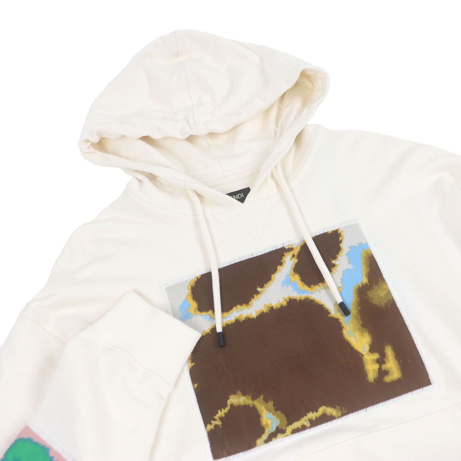 極美品□FENDI フェンディ FY1203 ロゴワッペン エンブロイダリー プル  