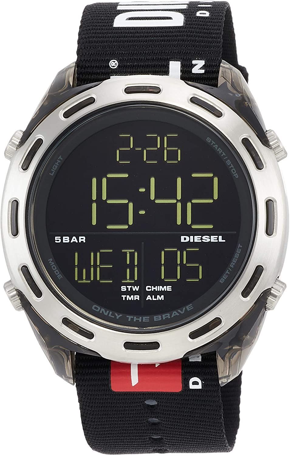 DIESEL 腕時計 DZ1914 デジタル ブラック クラッシャー46mm - ラ