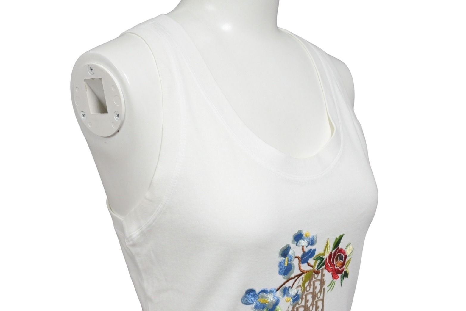 Christian Dior 花柄タンクトップ 36 極美品 Christian Dior クリスチャンディオール タンクトップ
