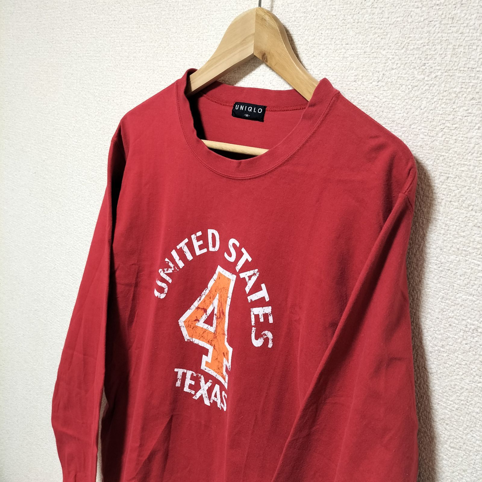 ☆90s OLD UNIQLO 紺タグ 旧タグ ロンT ナンバリングT 長袖 カットソー