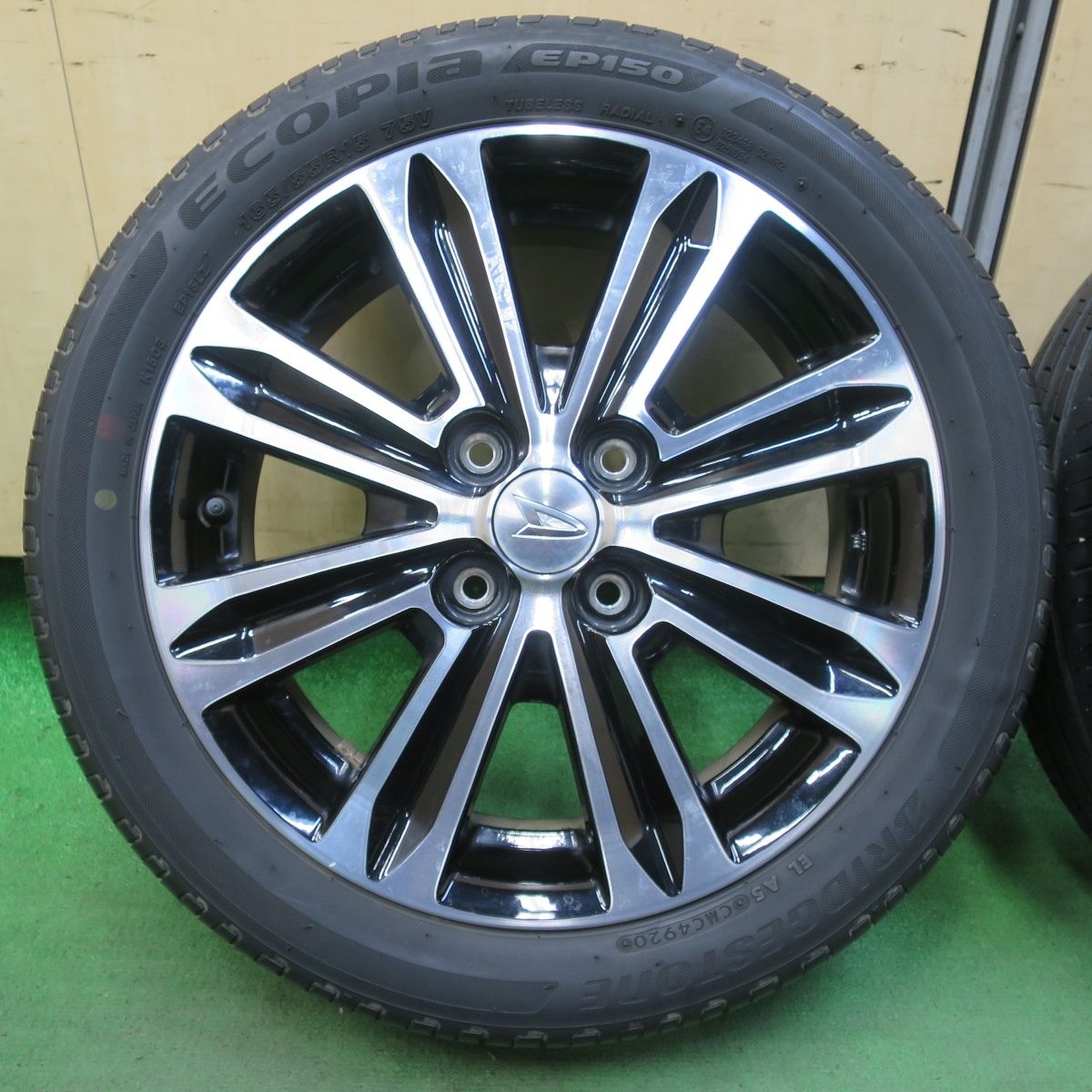 4本価格 ダイハツ キャスト タント 等 純正 165|55R15 ブリヂストン エコピア EP150 15インチ PCD100|4H 5101706イノ