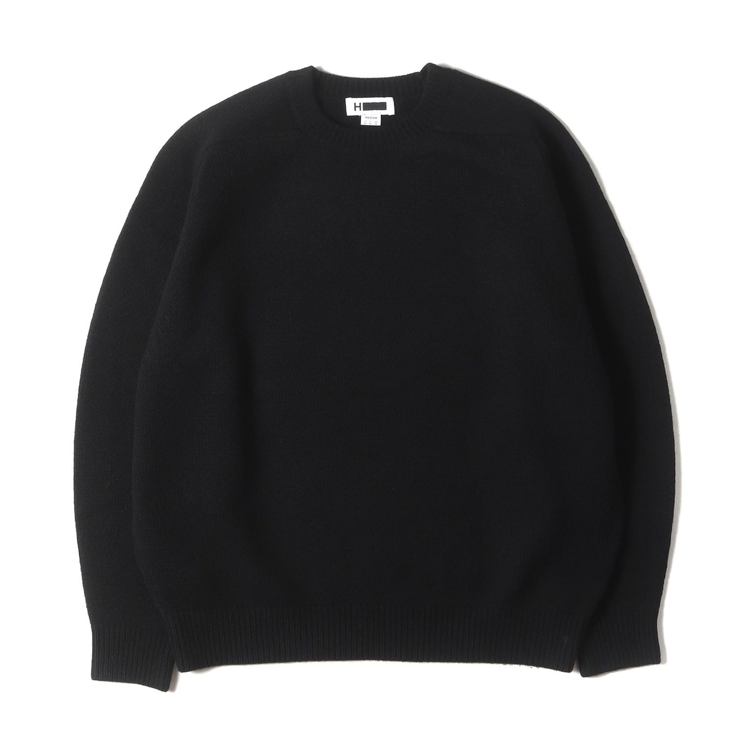 H BEAUTY&YOUTH クラシック ウール バルーンクルーネック Lサイズ H