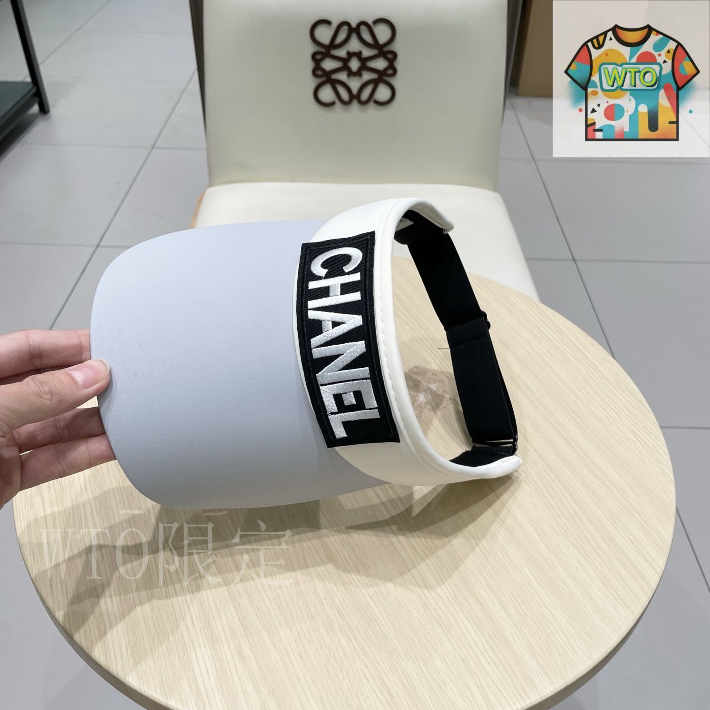 シャネル（CHANEL）サンバイザー ロゴレター サンバイザー03-3