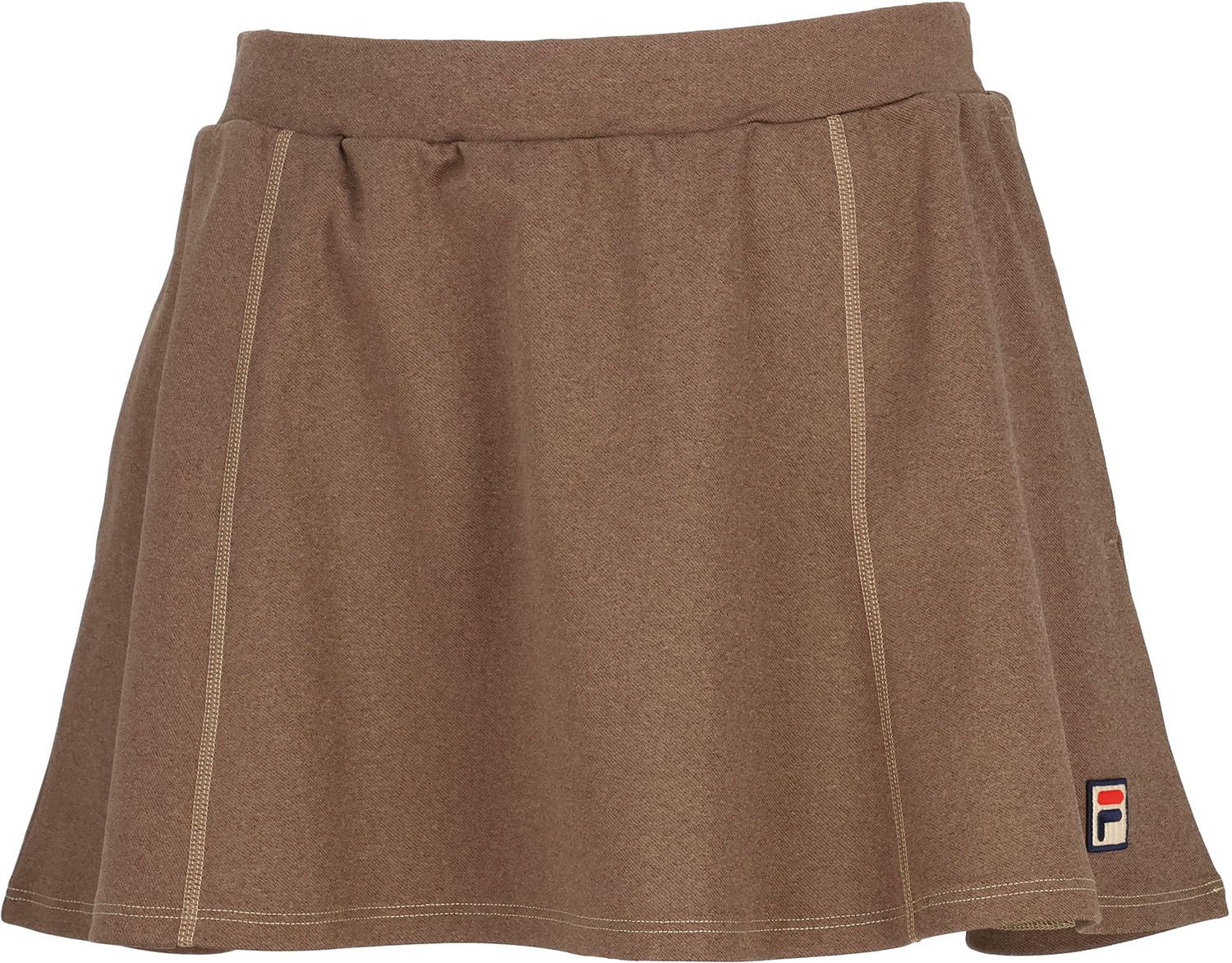 フィラ FILA テニス スコート レディース ウィメンズ 女性 大人 スカート ボトムス ウェア ロゴ ワンポイント フ ー デニム風 ステッチ 部活動 クラブ サークル スクール EL0226 12B インディゴブルー