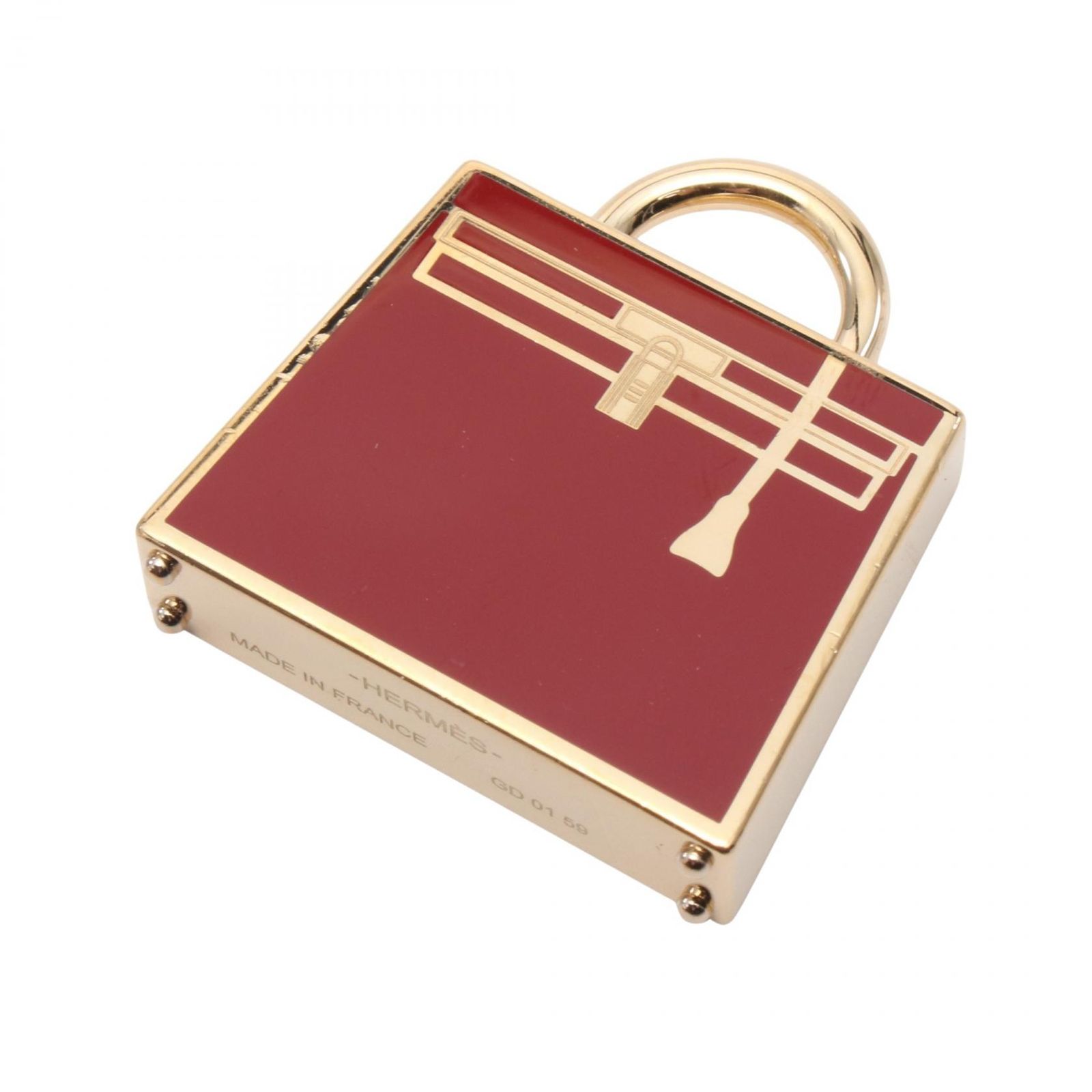 【50％OFF】 エルメス HERMES レッド ケリー キュリオジテ ペンダントトップ アクセサリー